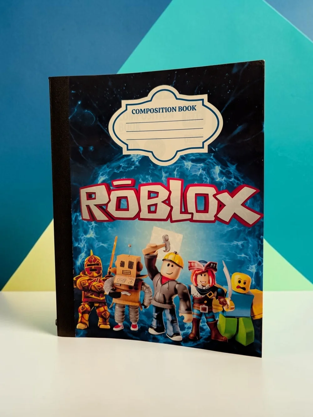 Blue Altered Composition Notebook - Roblox Inspired